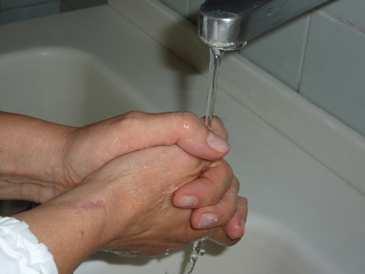 Istruzioni: 1. Lavare le mani con acqua calda e sapone.