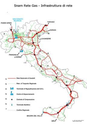 17 IL SISTEMA DI TRASPORTO DI SNAM RETE GAS Snam Rete Gas è il principale operatore italiano di trasporto e dispacciamento di gas naturale sul territorio nazionale, disponendo della quasi totalità