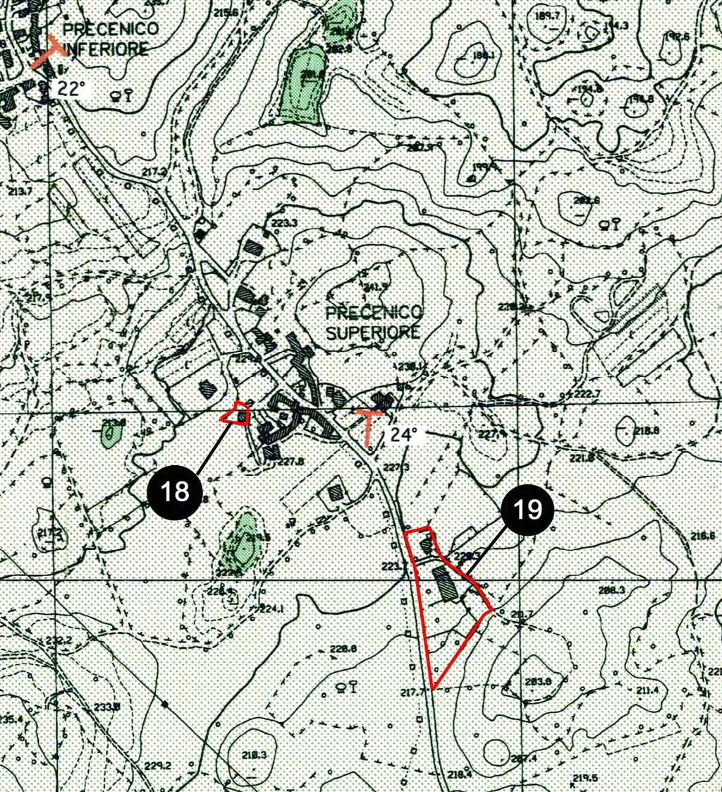 Siti 18 e 19 Estratto dalla CARTA DELLE UNITA LITOLOGICHE E DEI PRINCIPALI FENOMENI GEOMORFOLOGICI STUDIO