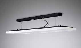 1 2 Installazione montaggio a soffitto Installazione sospesa Manutenzione ottimale La placca di copertura in vetro delle lampade R2 è facile da pulire.