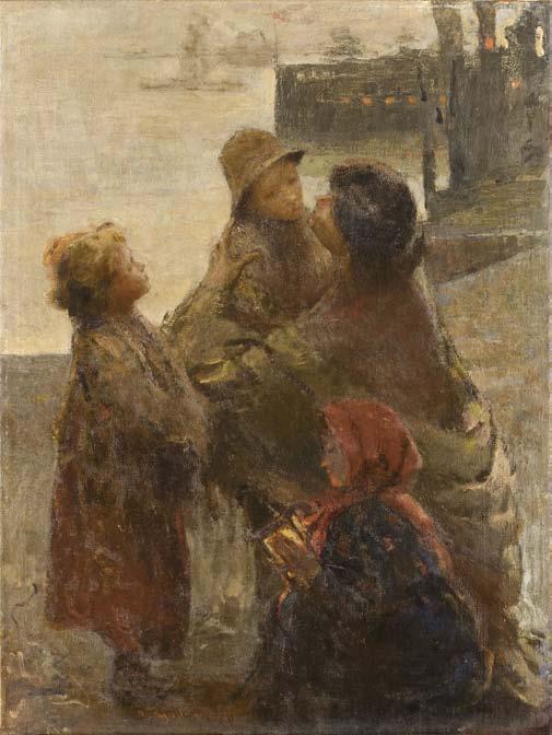 Adolfo Feragutti Visconti Ricordati della mamma Olio su tela, 1896-1904, cm.