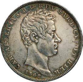 5 Lire 1849 Genova.