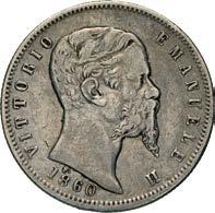 Eletto (1859-1861) 5 Lire