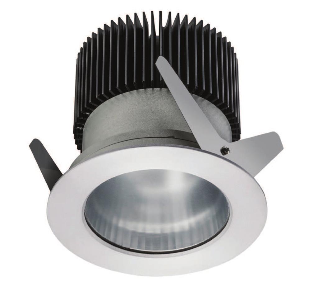 kirops Downlight a LED ad incasso per esterni. Proiettore in alluminio anodizzato equipaggiato con 1 LED ad alta resa.
