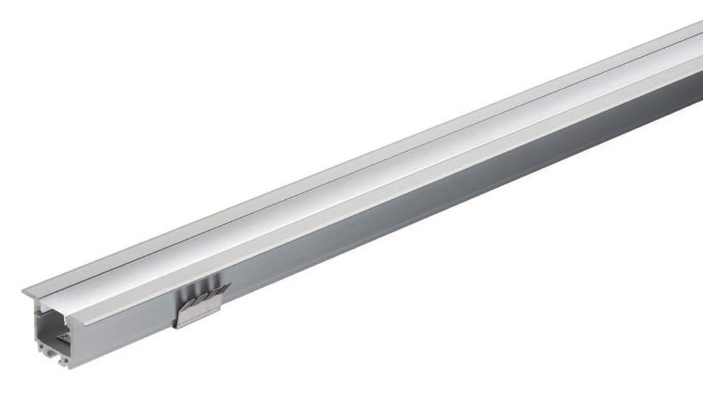 walk system LED HP opal gen. 3 anodized Sistema di illuminazione a LED da incasso per interni. una lunghezza di 102, 202, 302 cm.
