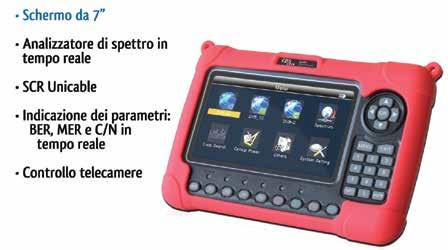 STM012 Esclusivo sistema brevettato ROVER AutoDiscovery: individua e seleziona automaticamente i segnali analogici e digitali COFDM/TV QAM sia in modalità Misura che Spettro.