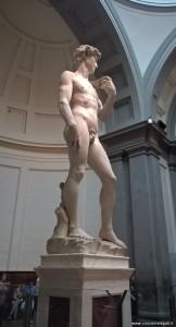 David di Michelangelo, Galleria dell Accademia, Firenze Il David di Michelangelo rompe con le precedenti rappresentazioni di Donatello e del Verrocchio: il marmo di Michelangelo trasforma l