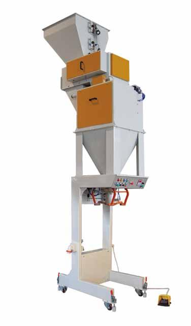 The bagging machines of the DR series are available in two different versions: gross weighing system net weighing system They can be furnished with the following dosing systems: belt,