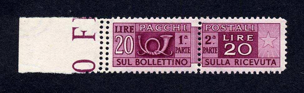 Non possedendo una immagine di questo secondo francobollo tempo fa scrissi direttamente a Gianni Carraro per chiedergli lumi sul Lire 20 Democratica lilla rossastro; speravo di ricevere una immagine