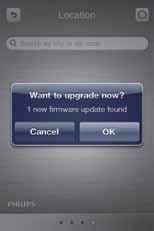 6 Aggiornamento del firmware Con l'app ClockStudiosull'iPhone/iPod, è possibile aggiornare il firmware per DS3480. 1 Assicurarsi che l'ipod/iphone sia connesso a Internet.