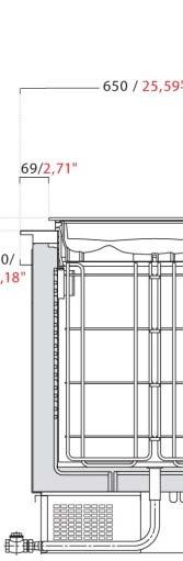 PANORAMA VASCAA da incasso con riserva / 2 levels built-in pozzetti TANK