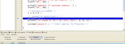 IDE per C in ambiente Windows Dev-C++ http://www.bloodshed.