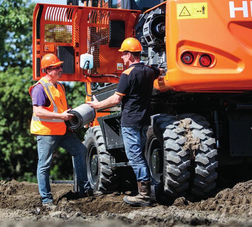 Global e-service Supporto tecnico Componenti Hitachi Garanzia estesa e contratti di assistenza Ogni nuovo modello Zaxis-6 Hitachi è coperto da una garanzia completa del produttore.