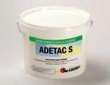 ADETAC S Acrilico monocomponente Elevato potere adesivo Forte presa iniziale Solo per uso interno Indicato per pavimentazioni assorbenti (tipo cemento, autolivellanti, etc.