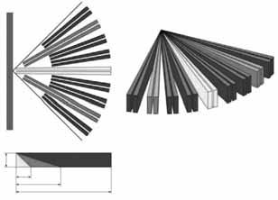 103 71 51 Copertura volumetrica m 16x9 Specchio di precisione per una nitida rilevazione Durata batteria superiore a 3 anni Conforme a EN50131-5-3, approvazioni in corso Aree di rilevazione (m) Vista