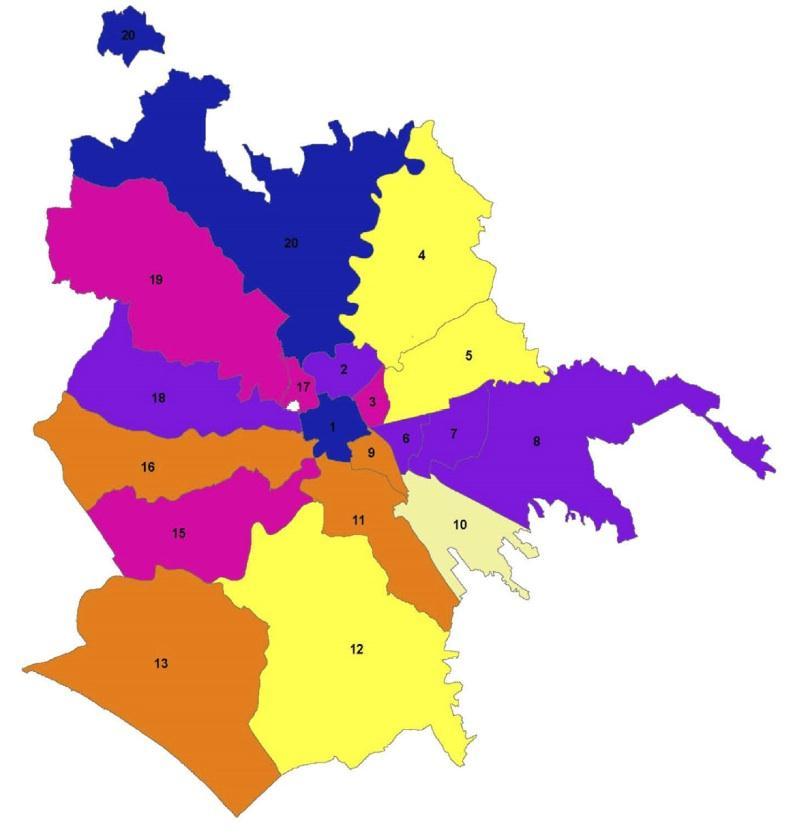 2013 % popolazione straniera fonte: Roma Capitale