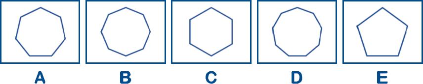 figura indicata dalla lettera E E La figura indicata dalla lettera C 2 A La figura indicata dalla lettera D B La figura