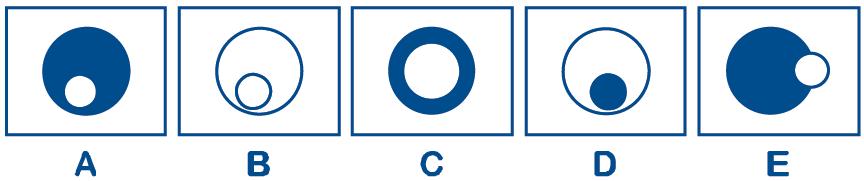 indicata dalla lettera C 8 A La figura indicata dalla lettera B B La figura indicata dalla lettera E C