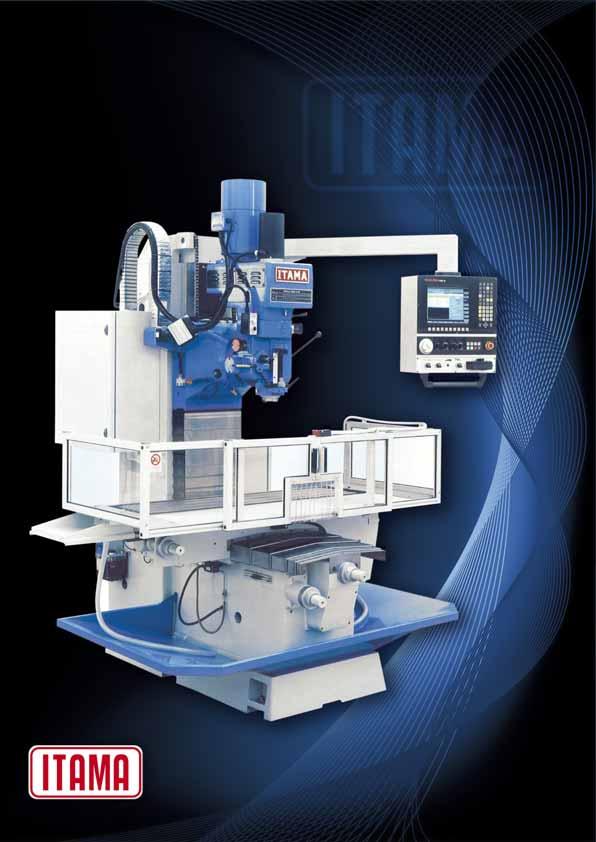 Fresatrice a CNC ITAMA modello FBF 70 CNC Dimensioni tavola mm 1520 x 380 Corse XYZ mm 1000x 430x 540 Mandrino ISO 40 - velocità 80-3800 rpm Diametro cannotto mm 105 Corsa del cannotto mm