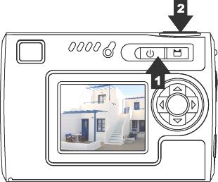 Acquisire fotografie 1. Accendere la fotocamera. 2. Premere il tasto otturatore per acquisire la fotografia. Registrazione di sequenze video 1. Accendere la fotocamera. 2. Far scorrere l interruttore Modalità e selezionare Video.