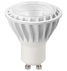 LED Spotlight Potenza : 6 W Attacco : GU10 Lumen : 450 Dimensioni : Ø 50 x h 54 mm 97554 Bianco caldo 3,63 97556 Bianco
