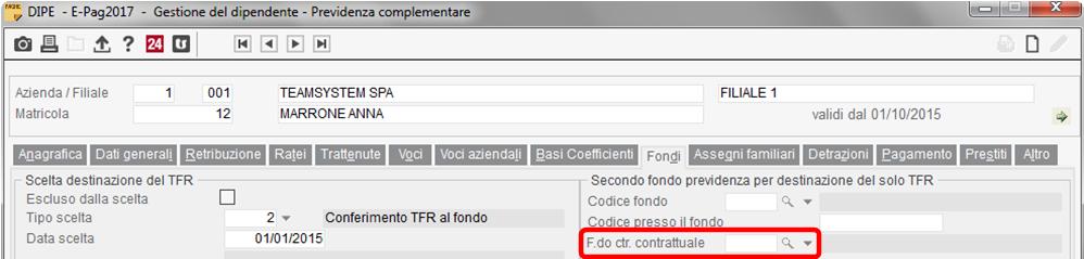 2. Creare la voce di calcolo da utilizzare come base per la determinazione della contribuzione in esame. La voce deve avere le seguenti caratteristiche: Codice Composizione retribuzione pari a 9.