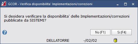 Gli utenti con Spring SQL e EDF separati vedranno comparire la videata in cui scegliere quale procedura aggiornare: occorrerà eseguire le operazioni due volte, selezionando una prima volta la riga di