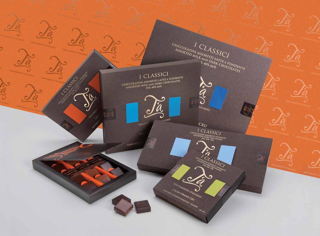 I CARRÉ CLASSICI T A Nei carré classici di T a l eleganza si fa cioccolatino.