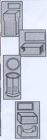 VASCHE PER CROMATOGRAFIA STANDARD per lastra TLC 200X200 mm descrizione vasca rettangolare standard fornita di coperchio con pomolo vasca rettangolare standard fornita di coperchio a lastra