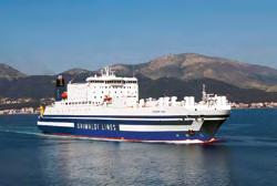 GRIMALDI LINES / LE NAVI EUROFERRY EGNAZIA/OLYMPIA Traghetti Ro/Pax costruiti nel 1994 Lunghezza 171 m, larghezza 28,7 m, velocità 18 nodi.