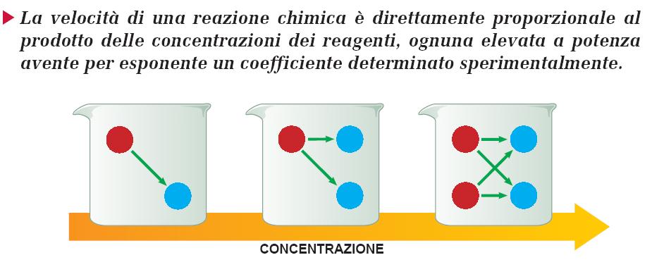 Velocità delle reazioni chimiche Per la reazione generale: aa + bb mm +nn la velocità determinata sperimentalmente sarà proporzionale al prodotto della concentrazione di A elevato ad un certo