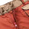 doppia tasca con cerniera posteriore chiusura con bottone in vita stringi-polso in velcro chiusura con cerniera
