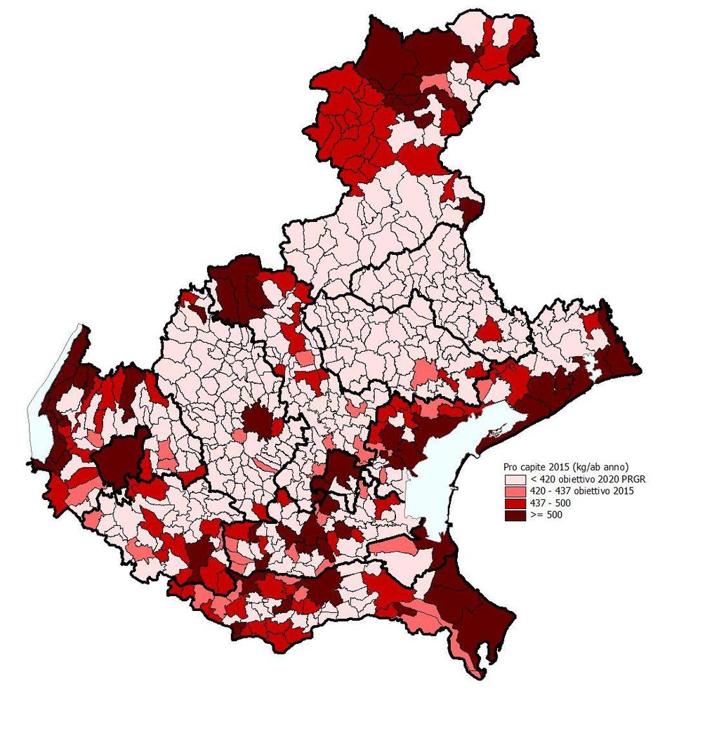 APPENDICE 2: INFOGRAFICA Distribuzione dei comuni in base alla produzione procapite di