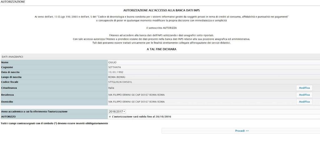 Dichiarazione ISEE Sarà possibile inserire la dichiarazione ISEE cliccando sull icona presente nella sezione DICHIARAZIONE ISEE come mostrato nell immagine seguente.