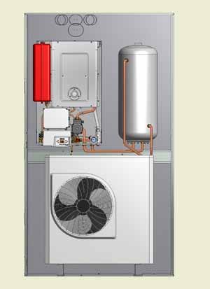 BIOMSSE GS SOLRE RISCLDMENTO PVIMENTO CLIMTIZZZIONE CCIIO CLDIE MURLI CONDENSZIONE D INCSSO CON POMP DI CLORE HYBRID Container Utilizza il principio di funzionamento del sistema Sun già ampiamente