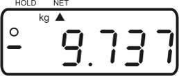 Mettere sul piatto della bilancia il peso impostato e premendo il tasto TARE tarare la bilancia al valore zero.