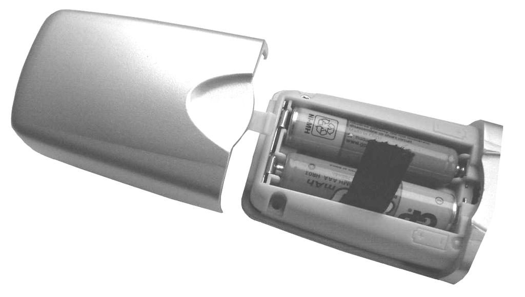 INSTALLAZIONE ED USO DELLE BATTERIE A) Tipo di Batterie Il telefono funziona con 2 batterie da 750 mah NiMH, tipo AAA, in dotazione.