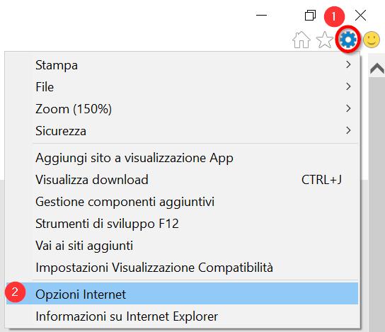 Internet Explorer Adeguamento delle impostazioni di sicurezza. Avviare Internet Explorer.