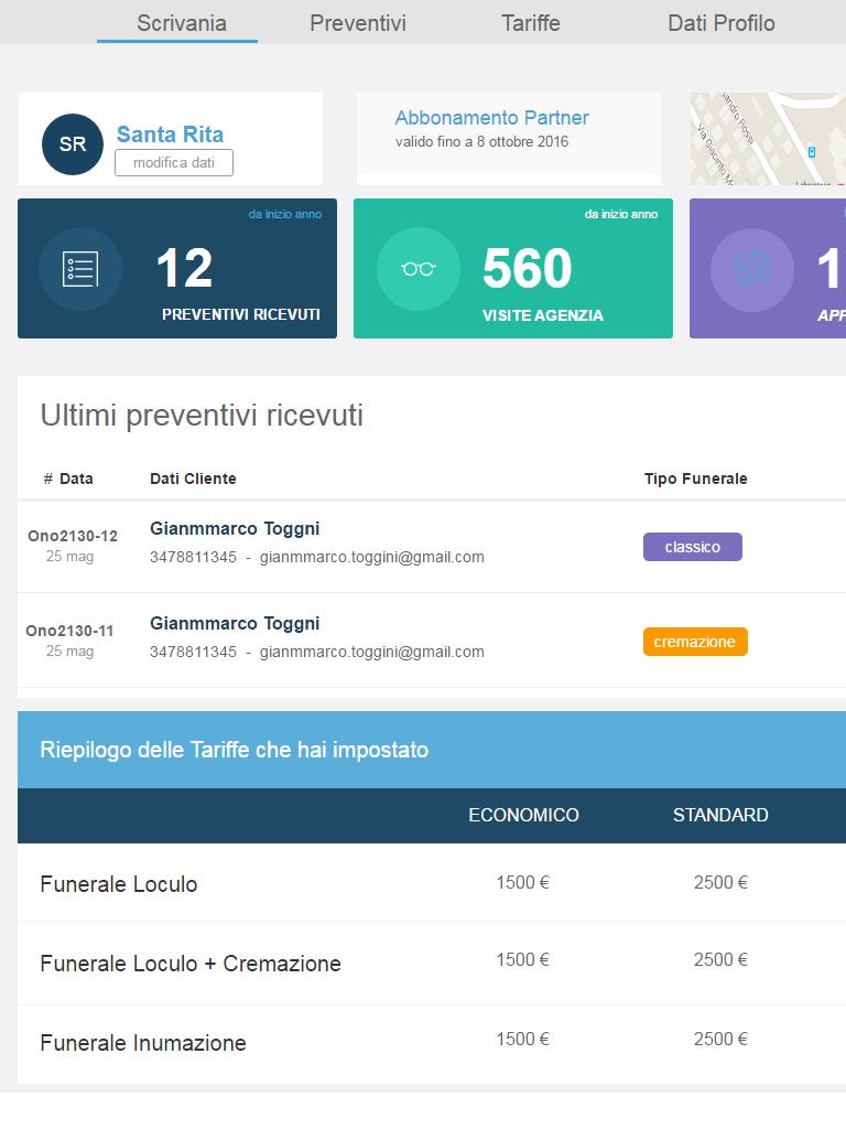 03 Visualizzazione Metriche Le agenzie possono misurare l efficacia del