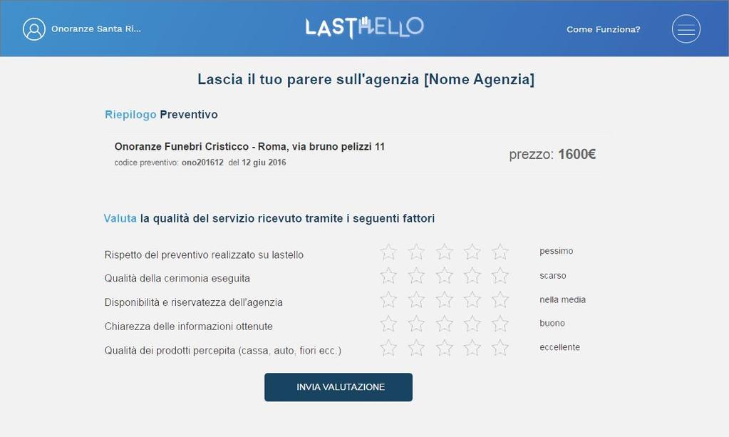 cliente può quindi valutare