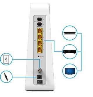 LAN con cavi Ethernet È possibile collegare in modo molto semplice alla porta Ethernet del dispositivo Connect Box qualsiasi PC utilizzando un cavo Ethernet.