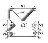 TMPI PECILI - TMPI PECILI - TMPI PECILI - TMPI PECILI matrici/dies tipo type 84 dimensioni dimensions V1 V2