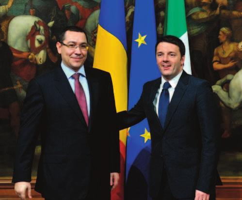 nr. 2/2014 Info Camera Italia 15 Ponta: Siete i benvenuti! Il primo ministro romeno Victor Ponta, ha visitato Roma dal 27 febbraio al 1 marzo.