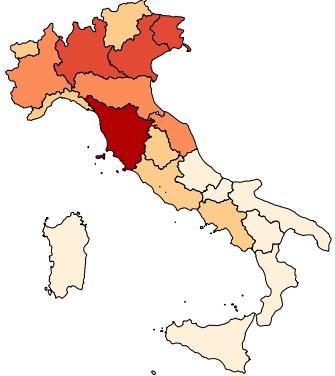 Box: Le microimprese toscane nel panorama italiano grazie alle imprese che operano sui mercati internazionali è buono il livello di competitività toscana nel confronto con le regioni rimane centrale