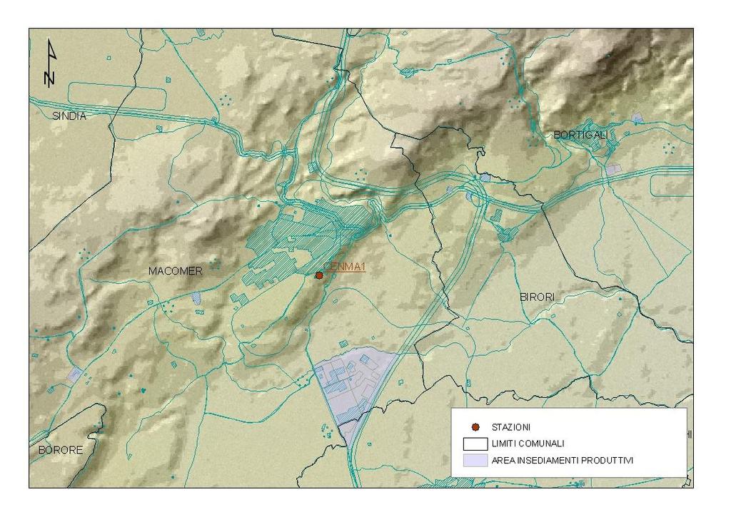 Figura 12 - Posizione della stazione di misura