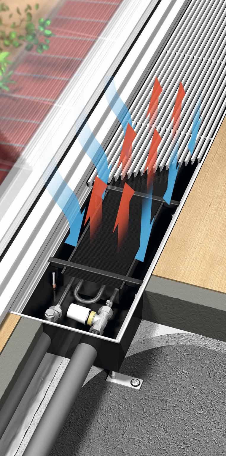 emcotherm tipo K1-K4 Parte 2.1.0 Principi tipo KXS KMS tipo K Batteria: In robuste lamelle di alluminio su tubo in rame, con collettore singolo (1/2 ) e meccanismo di sfiato.