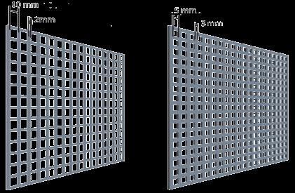 misure diverse 5x5mm e 10x10mm di