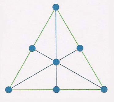 geometrico quadrato, prova a tracciare, nei triangoli che