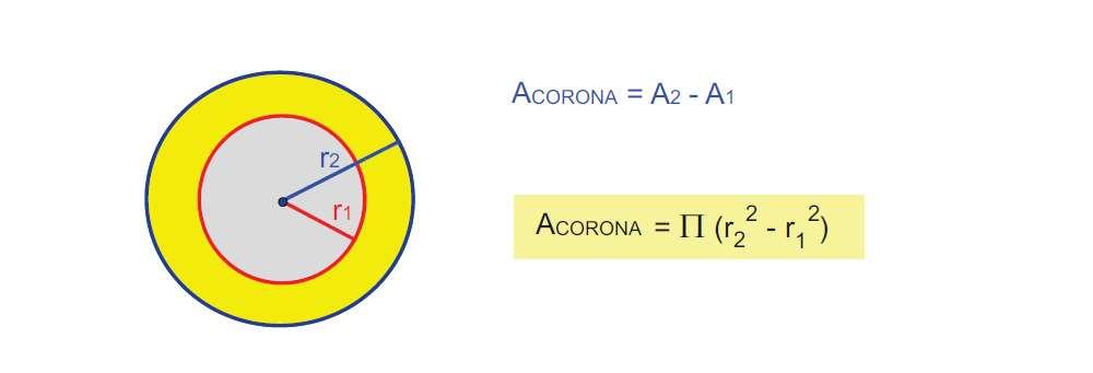 C1 C1 AREA CORONA CIRCOLARE =