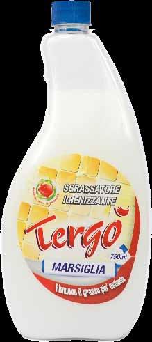 TERGO SGRASSATORE IGIENIZZANTE MARSIGLIA RICARICA Tergò Sgrassatore Igienizzante - Marsiglia 0,75L 750 ml Ricarica TSIM750R Cod.